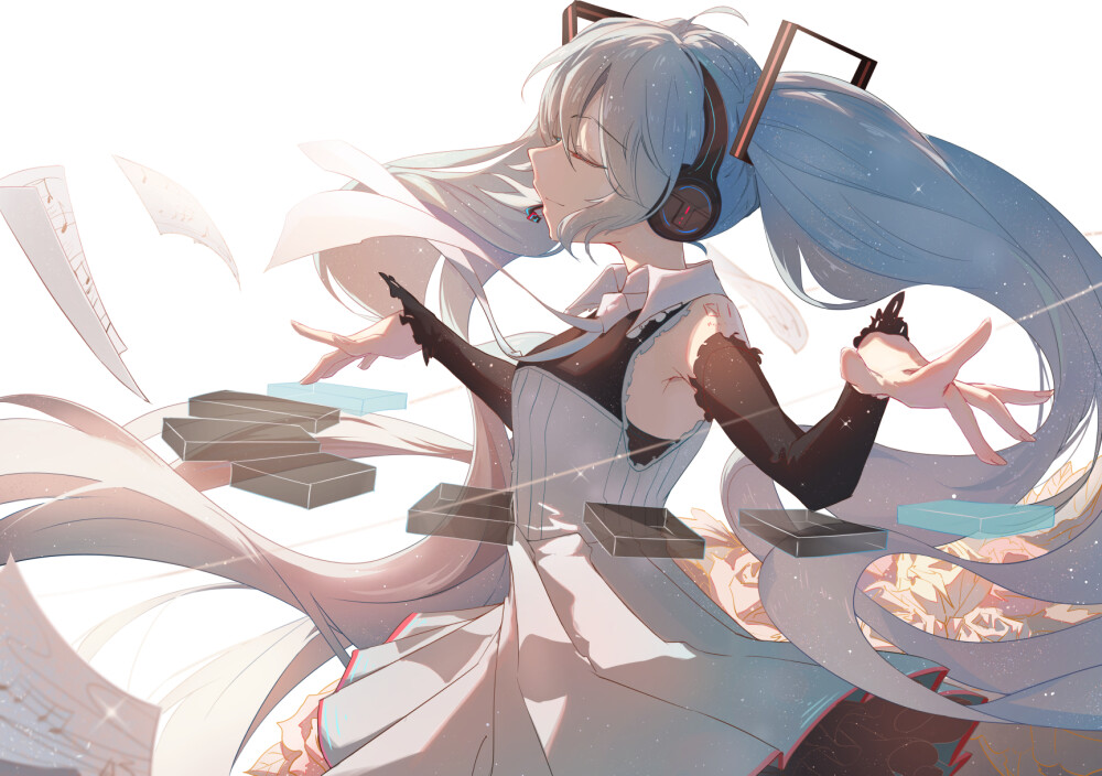 VOCALOID 初音未来 绘师：taka（p id=20997771） 本作品id=73474956