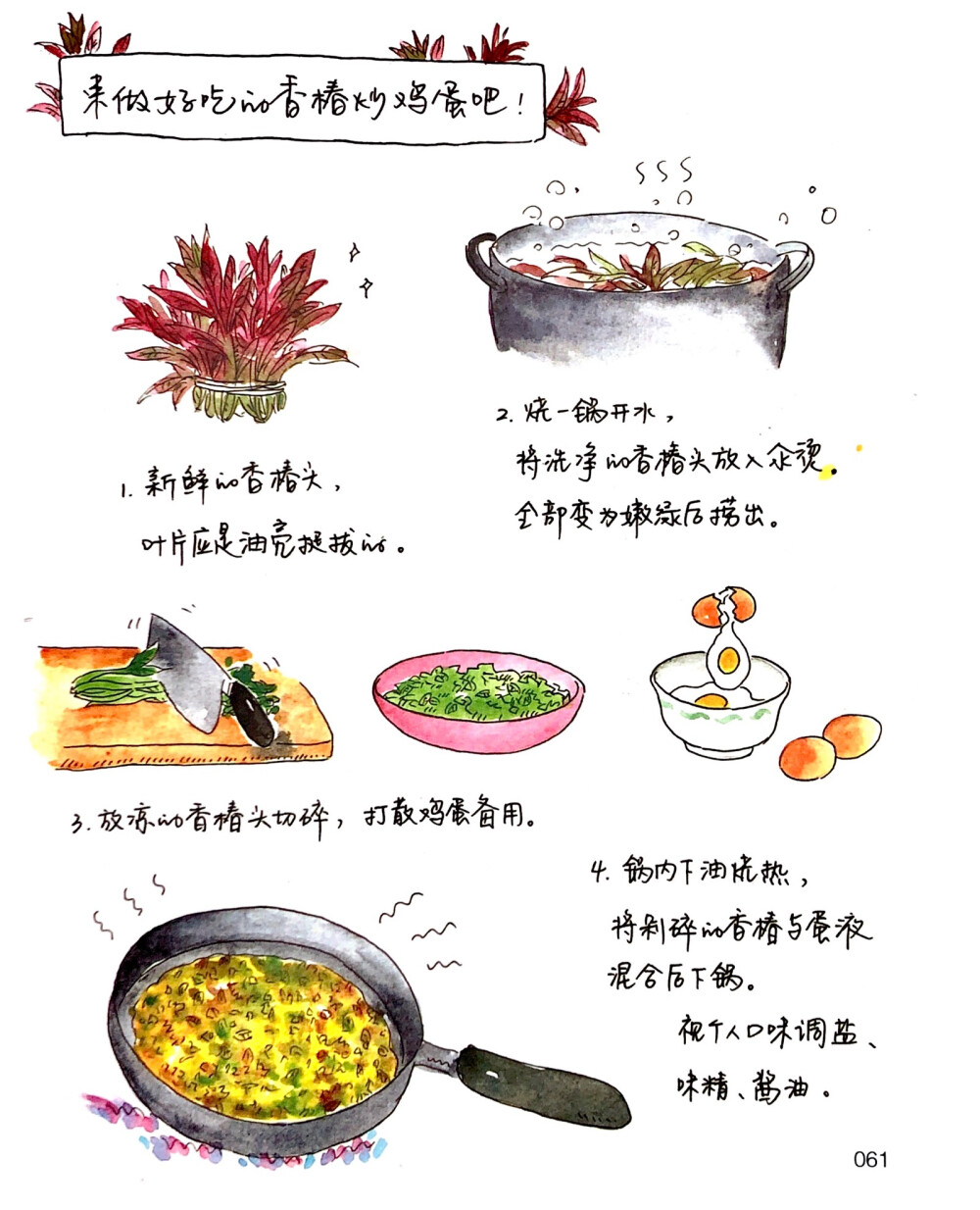 食材手帖手绘