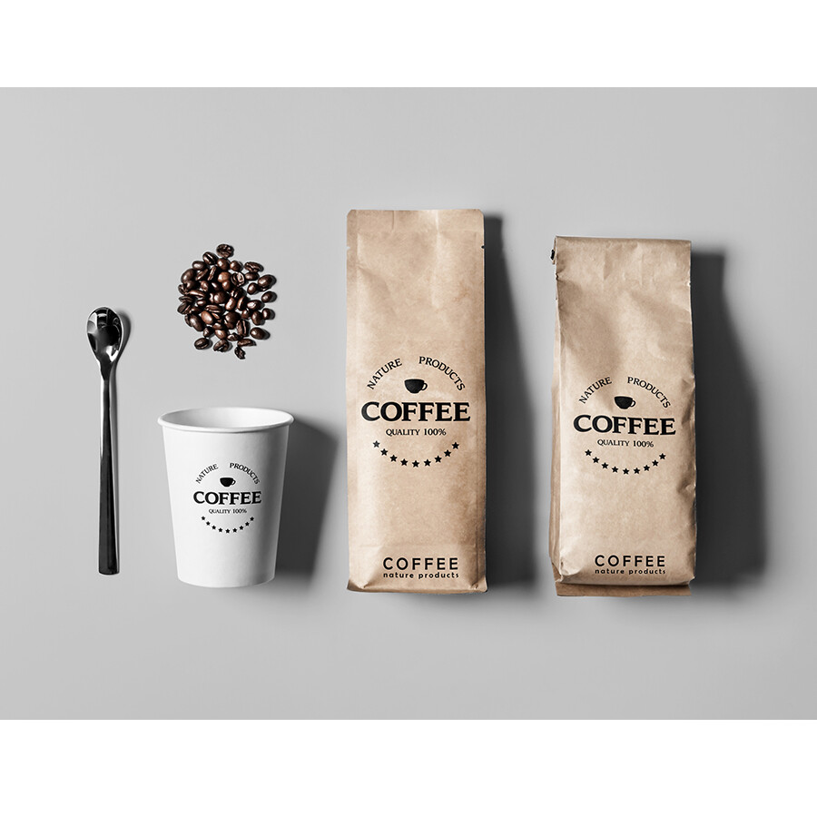 13咖啡包装样机 餐饮咖啡包装 VI设计素材模板 视觉识别系统