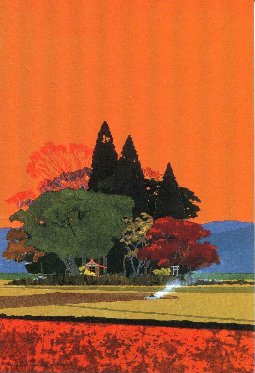 日本知名画家 内田正泰(Masayasu Uchida) 绘画作品。 ​​​