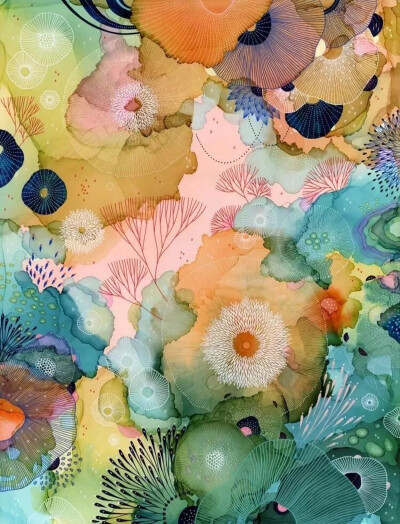 五彩斑斓的海洋世界。