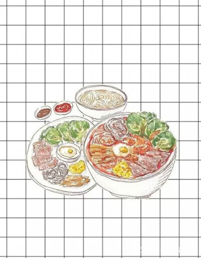 插画 美食