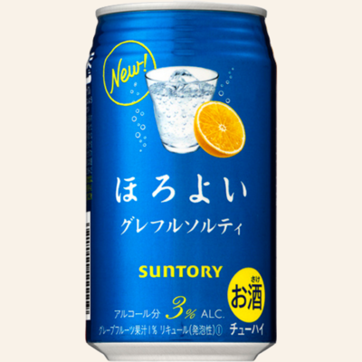 三得利 微醉水果汁酒饮料 SUNTORY 葡萄柚