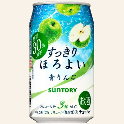 三得利 微醉水果汁酒饮料 SUNTORY 低糖青苹果