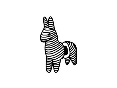 以羊驼为主题的呆萌创意Logo设计 #标志分享#