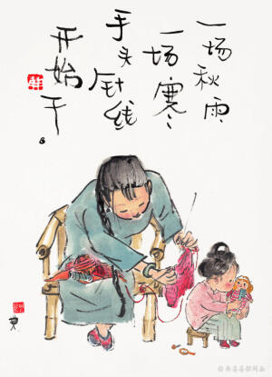 拾陆丨  秋分
一场秋雨一场寒。


▲  一场秋雨一场寒，手头针线开始干

