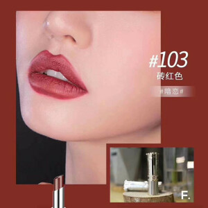 ♯最显白的口红♯
必须要有粉瑟#103 砖红色

⋆不管什么肤色涂都显白
⋆丝绒感特别强 哑光但是不干
⋆跟唇色融合得非常好
⋆涂上它 你就是这条gai最仙的女神～