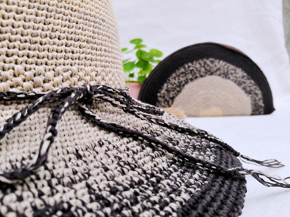 渐变系列棉草帽子