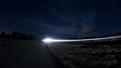 General 6000x3376 landscape nature night trees lights long exposure sky clouds street grass stars lens flare night sky