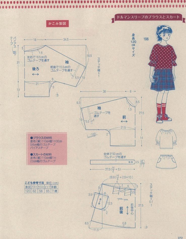 /身高120cm短袖上衣＋蓬蓬裙