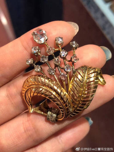 白钻 黄金古董珠宝