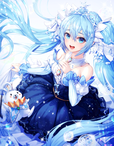 VOCALOID 初音未来 雪未来2019 绘师p id=29358668 本作品id=73580886