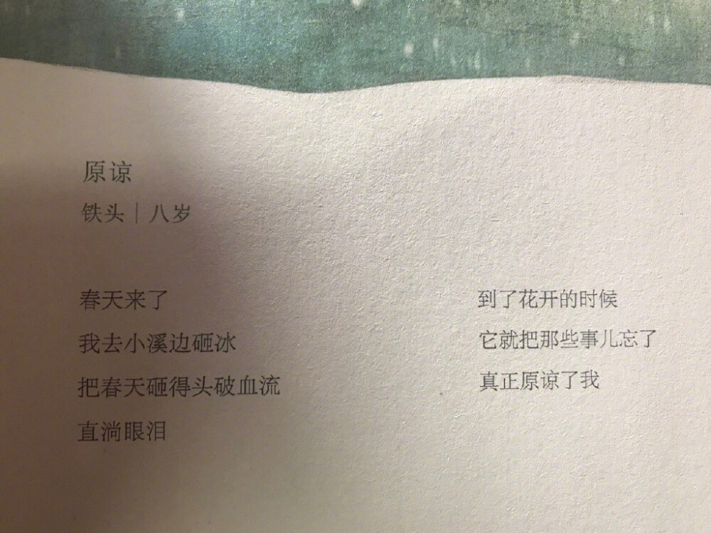 小孩子们的诗，一个纯净无暇的世界