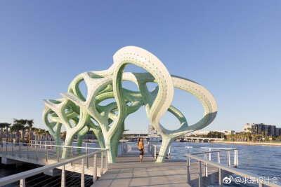 漫游结构，佛罗里达州 / MARC FORNES/THEVERYMANY。#求是爱设计#