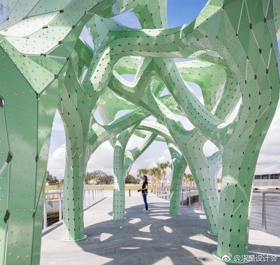 漫游结构，佛罗里达州 / MARC FORNES/THEVERYMANY。#求是爱设计#