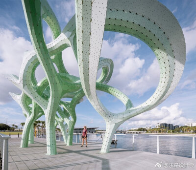 漫游结构，佛罗里达州 / MARC FORNES/THEVERYMANY。#求是爱设计#