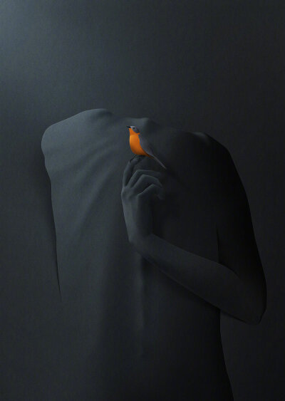 爱沙尼亚插画师、数字艺术家 Eiko Ojala 剪纸风格的插画作品 | /ploom.tv/