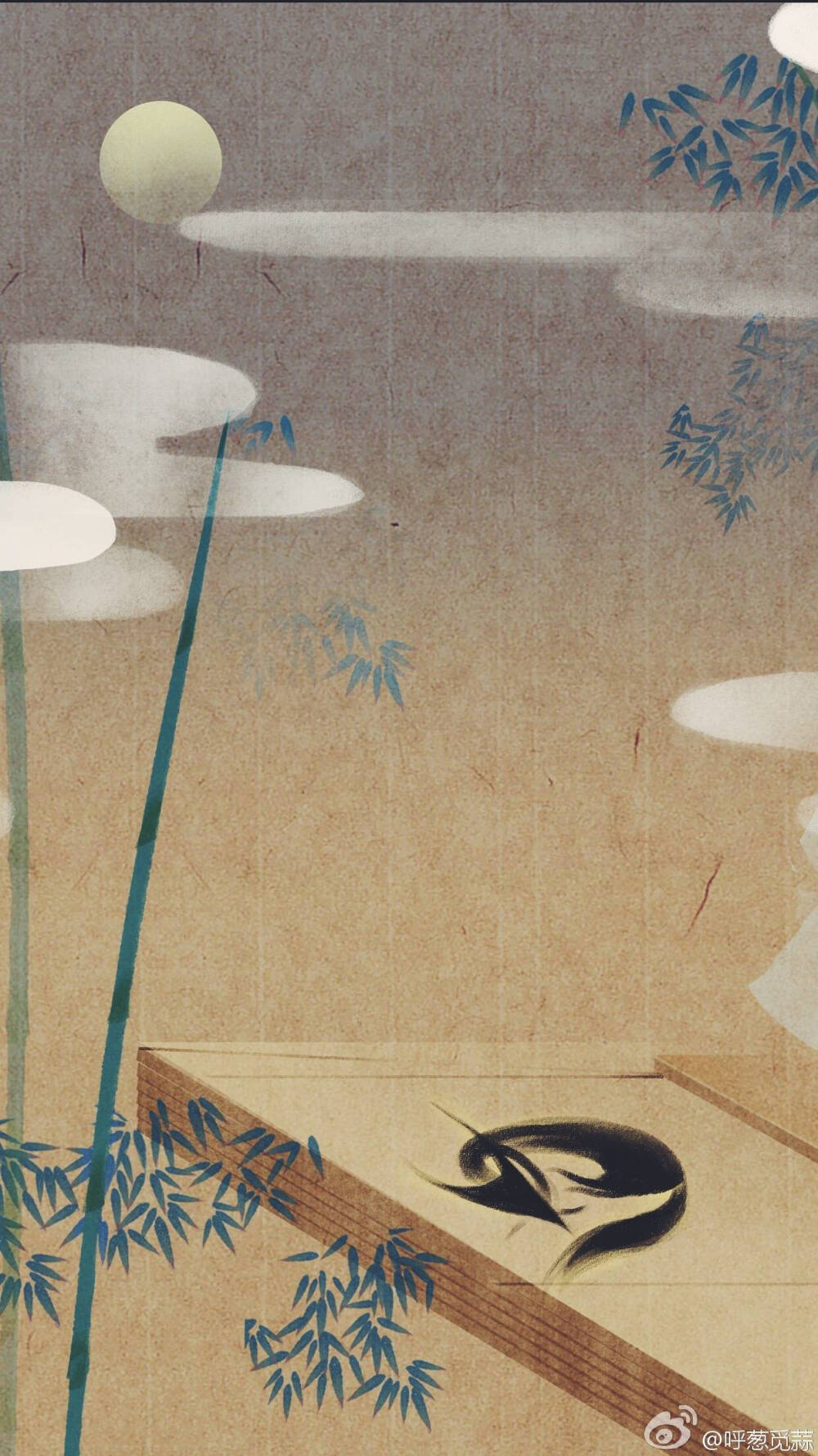 古风古韵中国风手帐素材插画手绘彩绘头像壁纸