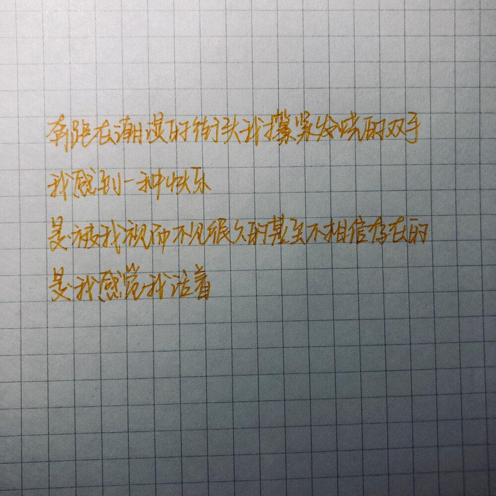 手写 摘抄 歌词 练字 