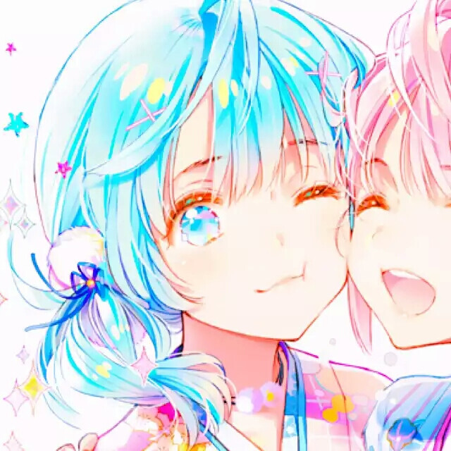 闺蜜 头像 姐妹 动漫 插画 可爱