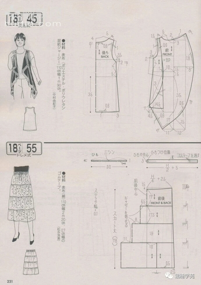 蛋糕裙图纸