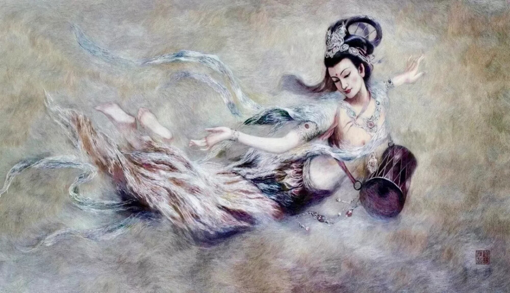 朱寿珍敦煌飞天系列