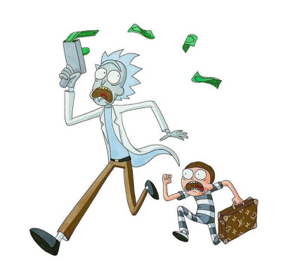 Rick and morty via:ins justicemercher