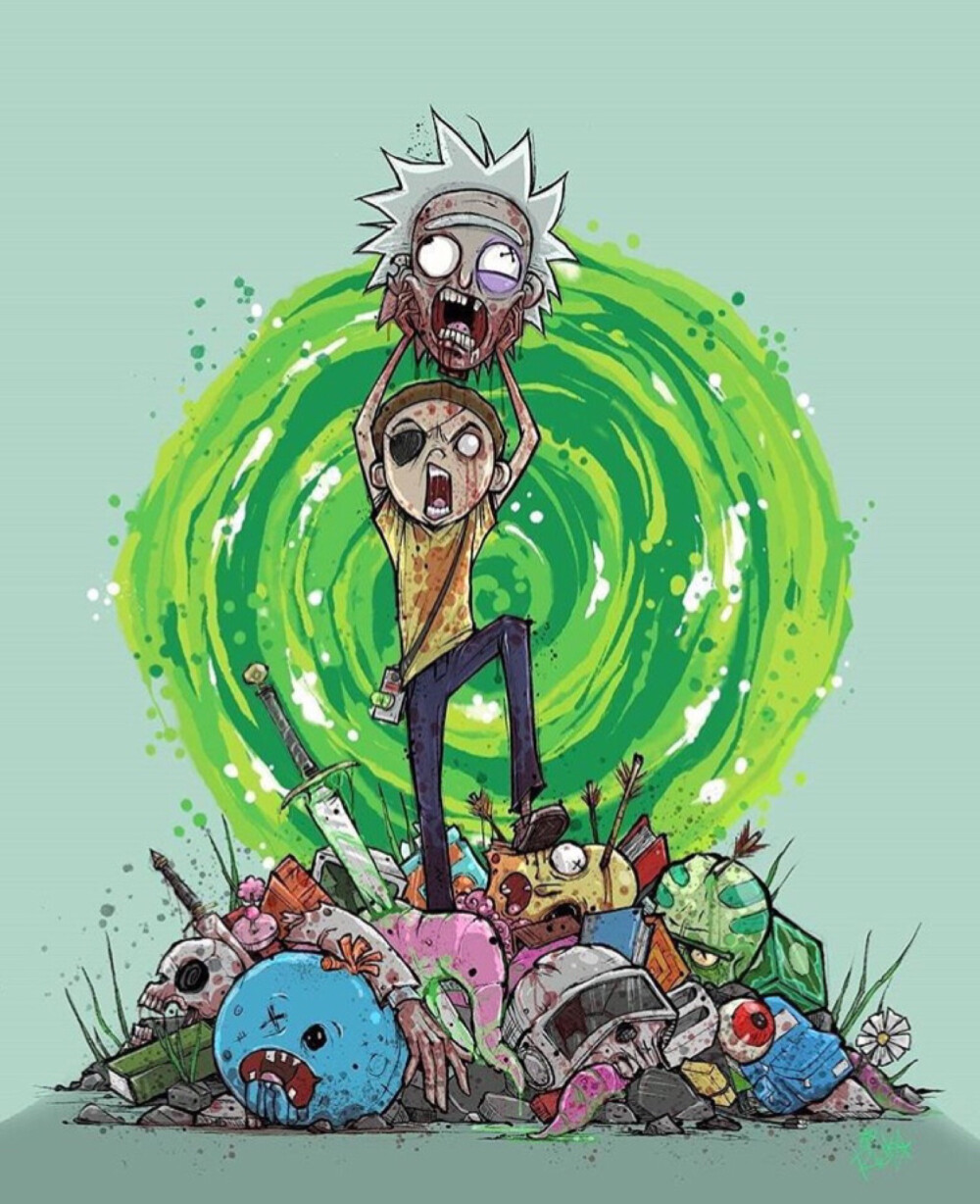 Rick and morty via:ins justicemercher