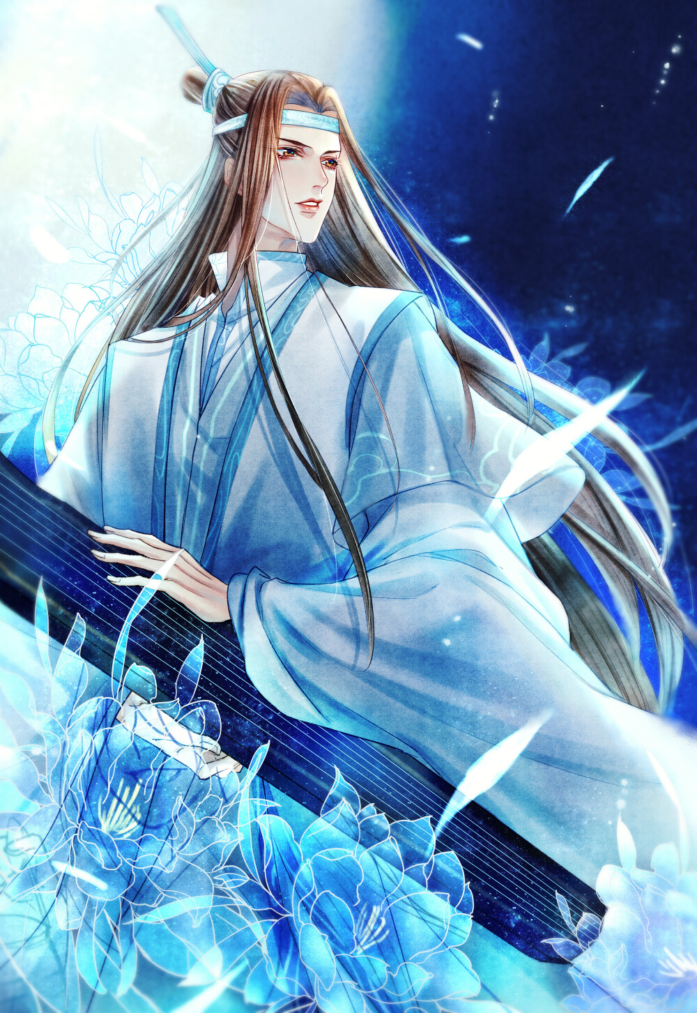 #魔道# 蓝忘机 绘师：苜菽蔬