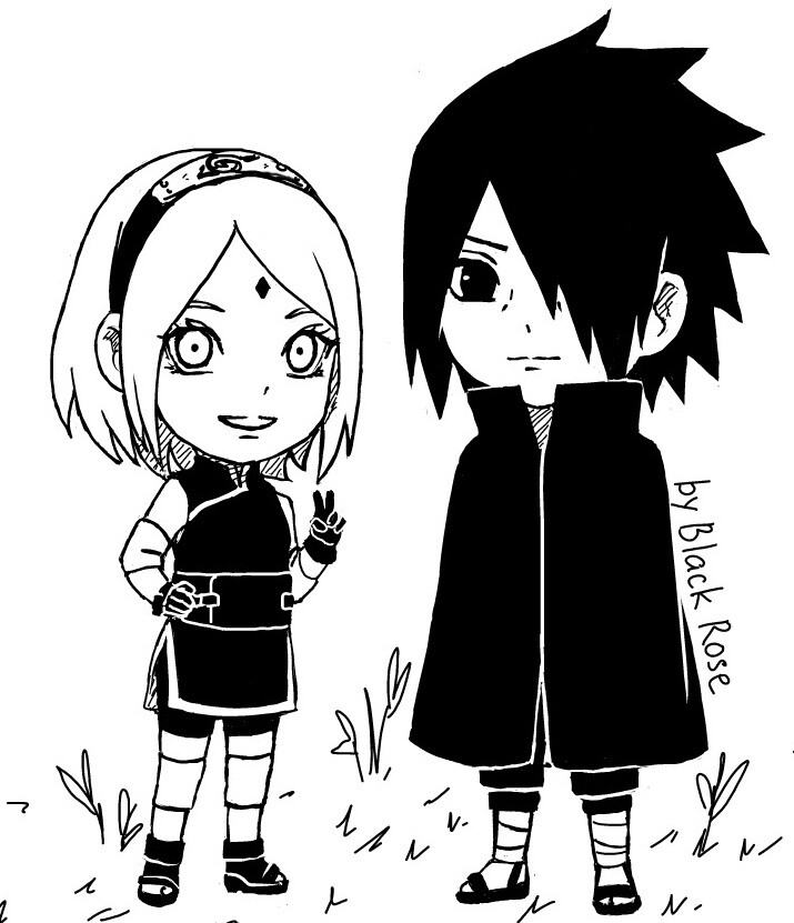 「SasuSaku of novels about Sasuke」/「BlackRose」的插画 [pixivid=60259504]【火影忍者/佐樱】