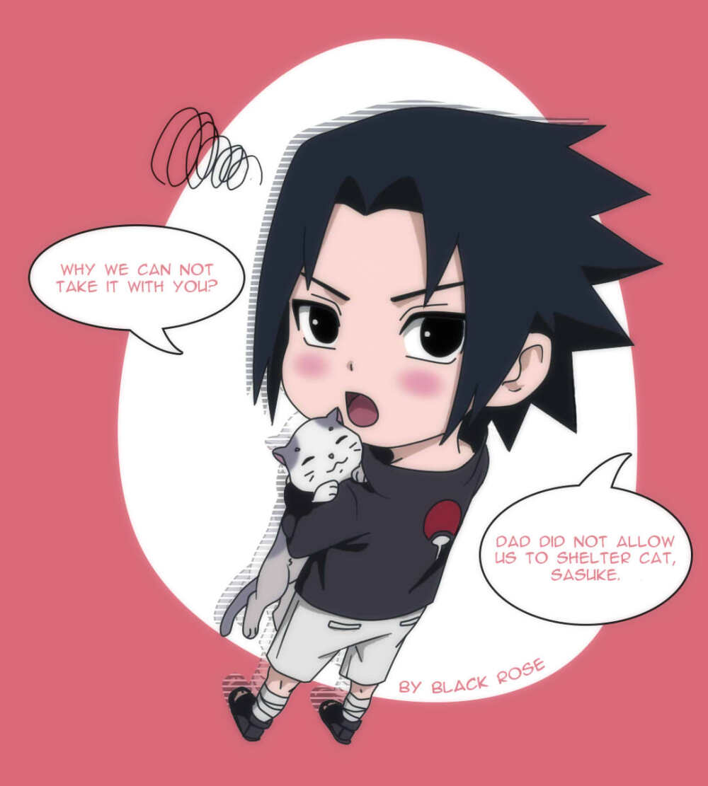 「Chibi Sasuke」/「BlackRose」的插画 [pixivid=60057639]【火影忍者/佐助】