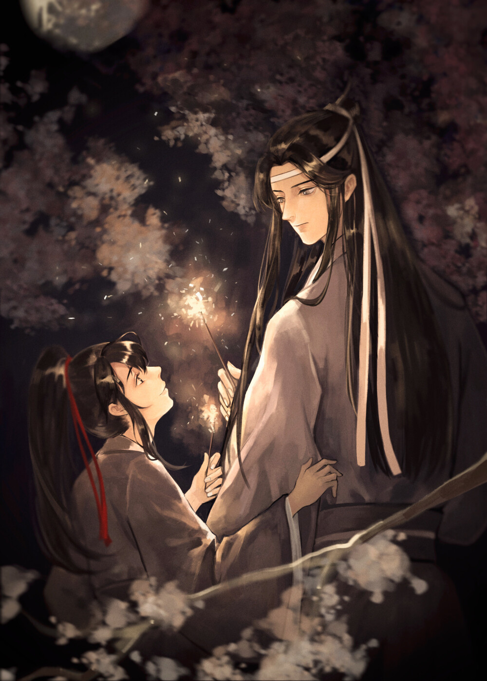 #魔道# 蓝忘机×魏婴 绘师：马达马达大捏