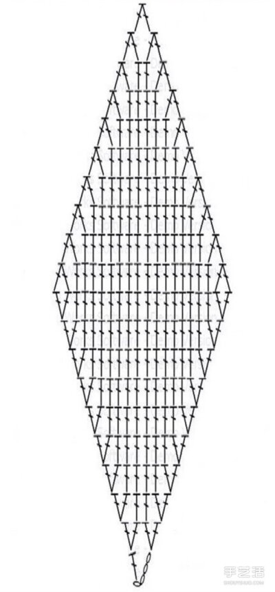 像是七巧板拼成的漂亮手工针织毯子花样图解 - www.shouyihuo.com