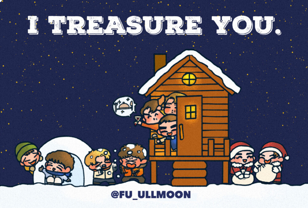 EXO 绘画 cr：FU_ULLMOON