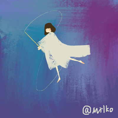 原创插画#画画真是件幸福的事。