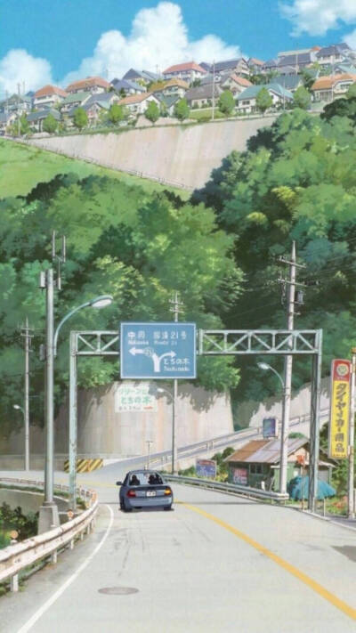 二次元插画风景