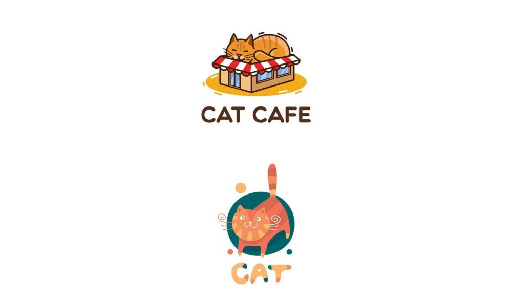 关于小猫的LOGO设计 #标志分享# 作者:Anton Shmelev