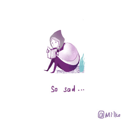 原创插画#舍友疯狂练口语，看到了绝望。