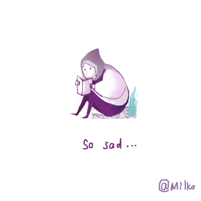 原创插画#舍友疯狂练口语，看到了绝望‍