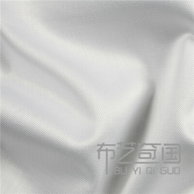 定制 纯棉商务白色斜纹高支衬衣面料 纯色全棉抗皱免烫男士衬衫布料
