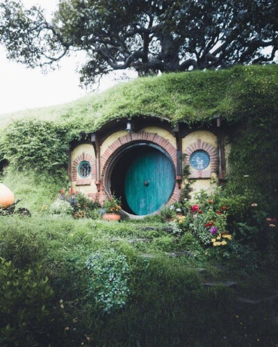 《指环王》与《霍比特人》的取景地，新西兰霍比屯Hobbiton