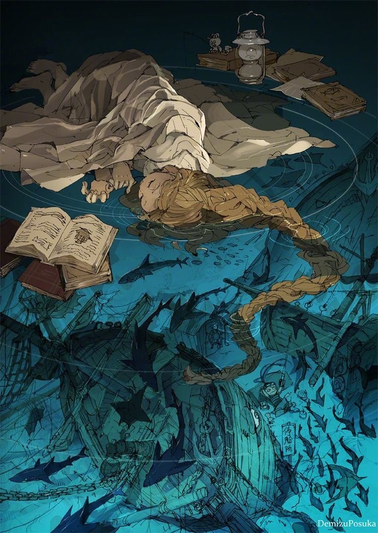 日本插画师 Demizu Posuka 绘画作品 | posuka.iinaa.net