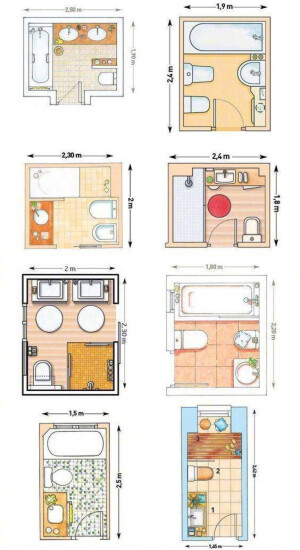 浴室布置，微博图