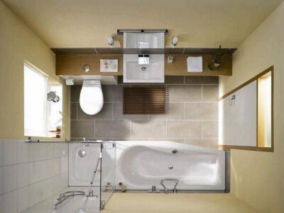 浴室布置，微博图