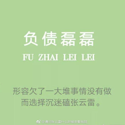 負(fù)債磊磊.