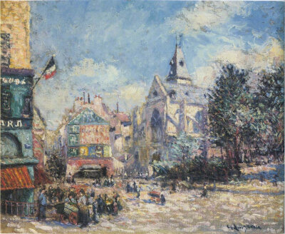 法国后印象派画家 Gustave Loiseau 绘画作品 | www.gustaveloiseau.net/