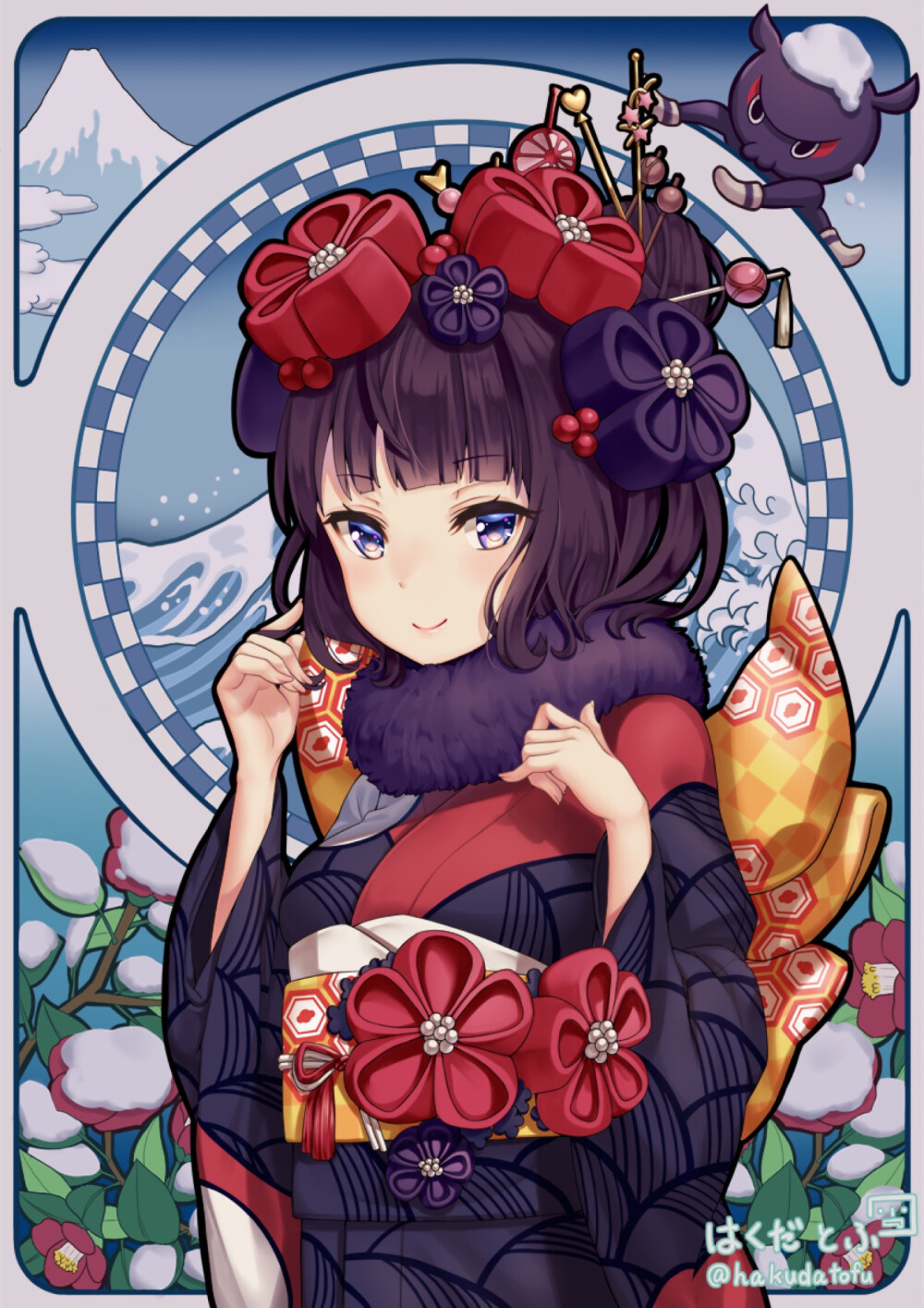 二次元和服美人
