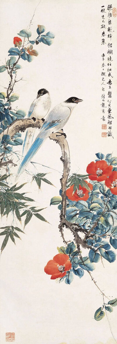 花鸟画家颜伯龙大师作品