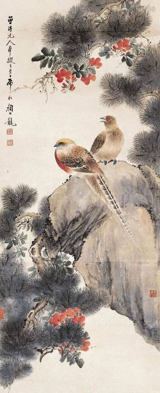 花鸟画家颜伯龙大师作品