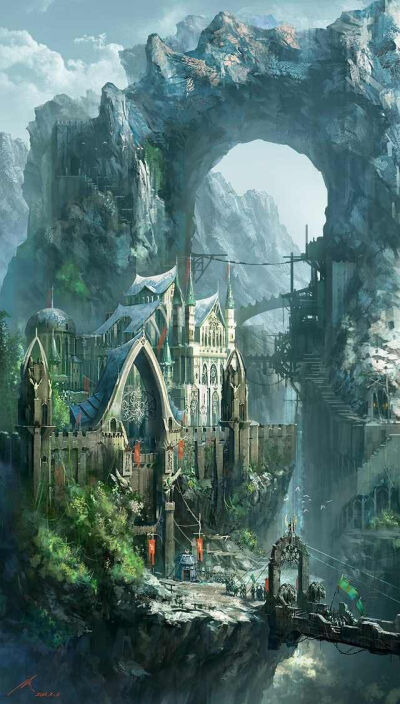 幻想城堡 场景概念